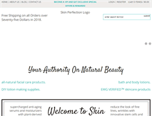 Tablet Screenshot of naturalorganicskincare.com